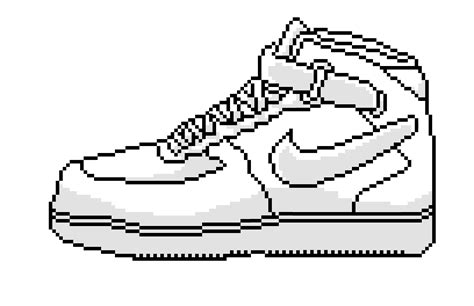 nike air force beige pixel|Pixel art air force 1.